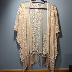 Lace kimono